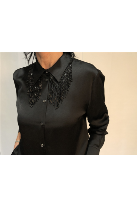 Femme Vêtements Tops Chemises Chemise OttodAme en coloris Noir 