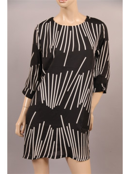 robe molly bracken noir/blanc