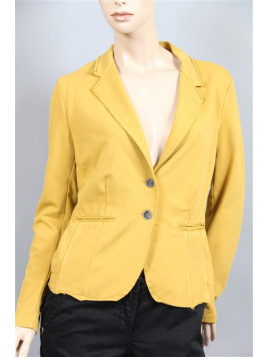 blazer bords francs moutarde