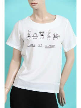 t-shirt molly bracken blanc