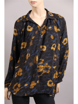 blouse pako-litto imprimé bleu