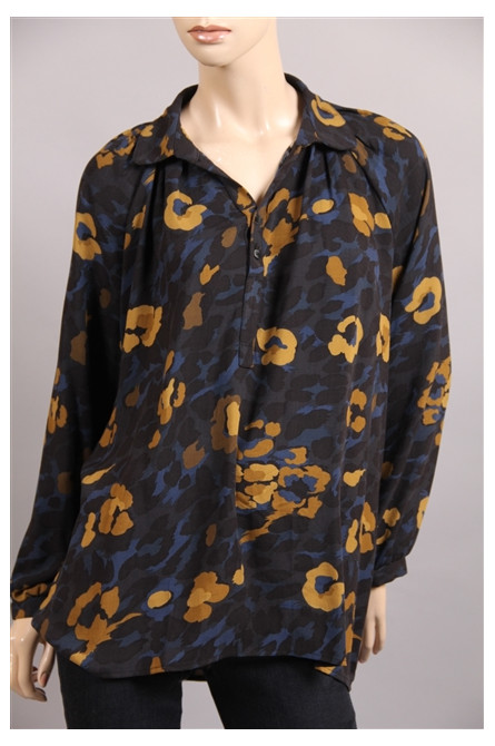 blouse pako-litto imprimé bleu