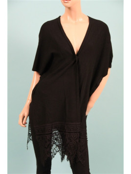 poncho gabrielle noir