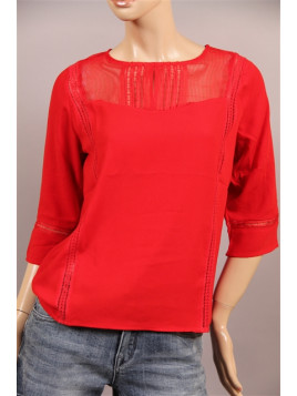 blouse grace et mila rouge