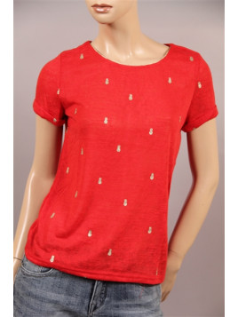 t-shirt grace et mila rouge