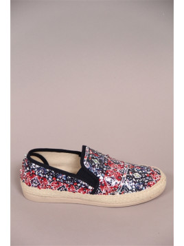 espadrille humat marine/rouge