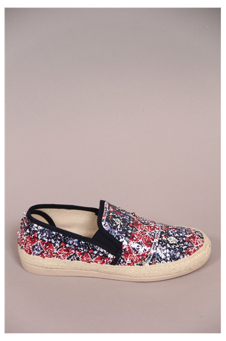 espadrille humat marine/rouge