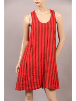 robe pako -litto rayure rouge