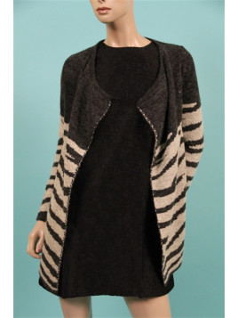 gilet molly bracken gris/ecru