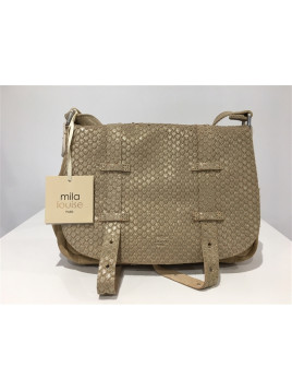 besace mila louise creme/or
