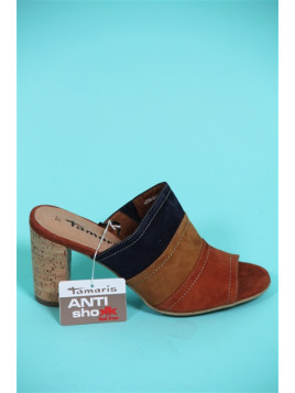 mule à talons  tamaris brun