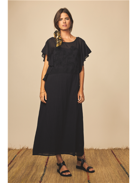 Robe Courte Sans Manches Plaza Joie Diega - 100% Lin Bleu, Taille XL, Neuve Avec étiquette