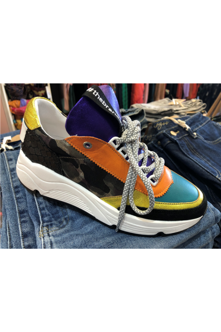 sneakers vaddia militaire/multicolor
